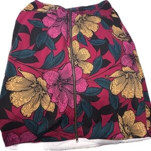 Worthington Floral Pencil Skirt - Pink, Yellow, Green